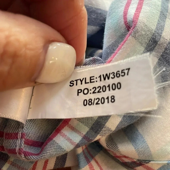 Vineyard Vines Performance Classic Fit Tucker shirt Light Blue plaid Men’s L - Picture 10 of 10